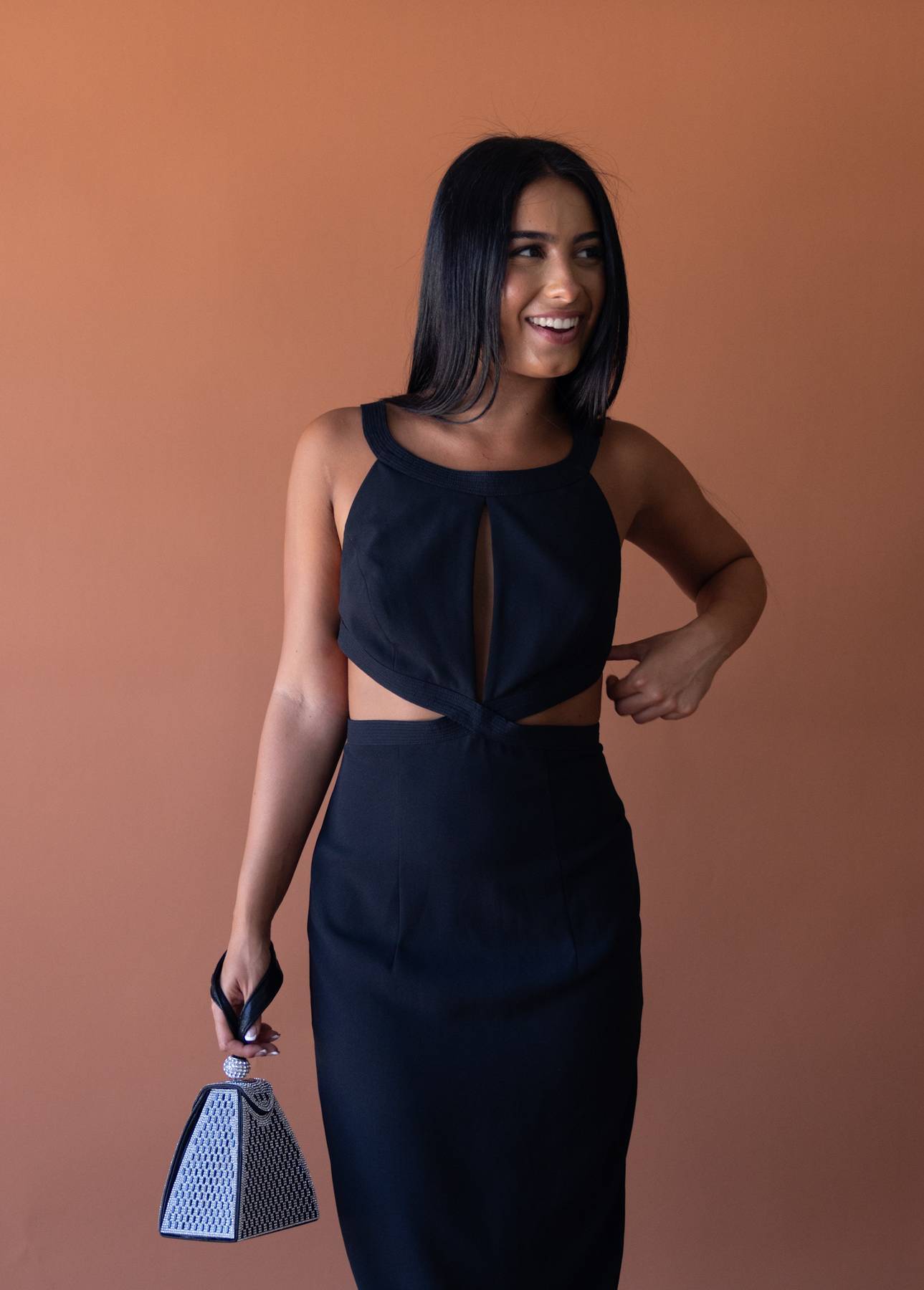 MATTHEW EAGER - Black Maxi Dress (AU 10)