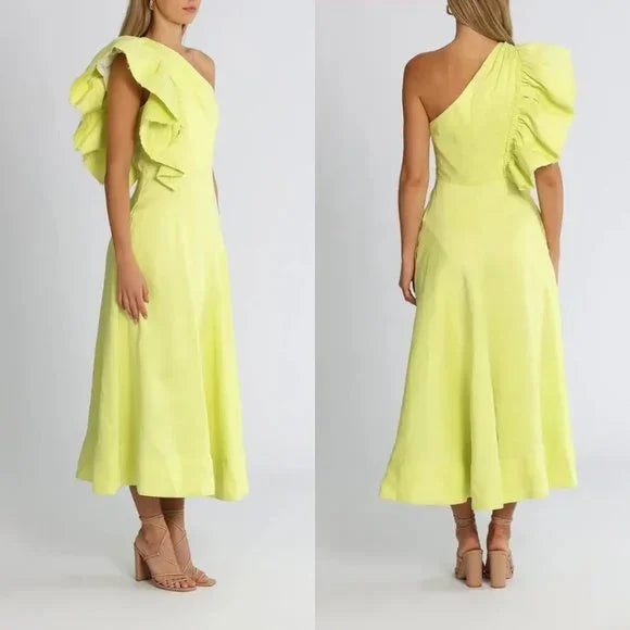 AJE - Bonjour Asymmetric one shoulder Midi (AU 6)