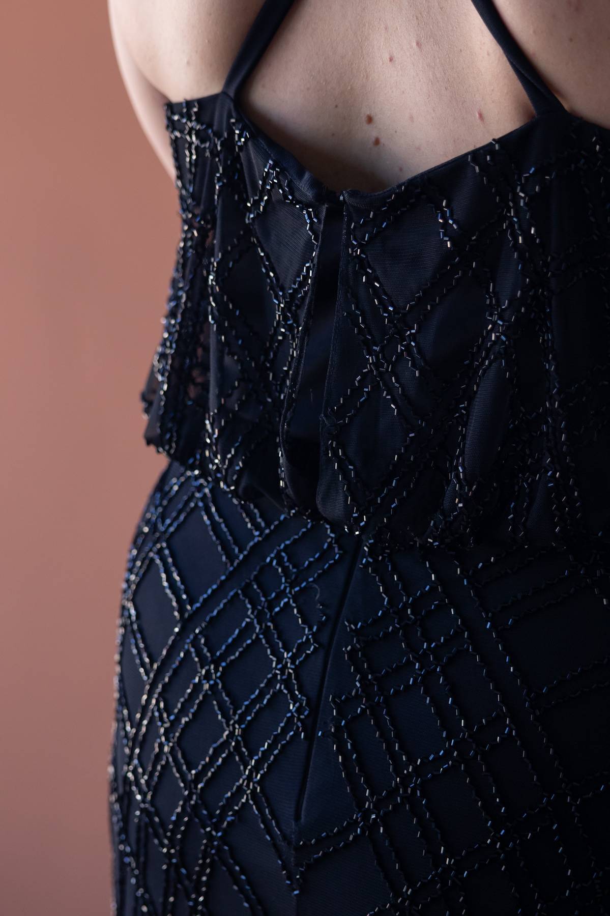 ADRIANNA PAPELL - Art Deco Maxi Dress (AU 16)