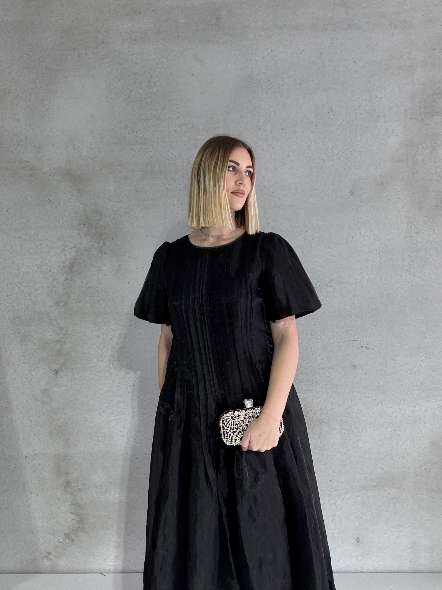 AJE - Nova Pleated Midi Dress (AU 14)