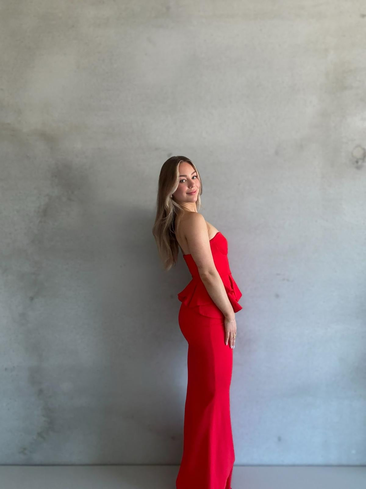 SHEIKE - Strapless Pendulum Maxi Dress (AU 8)