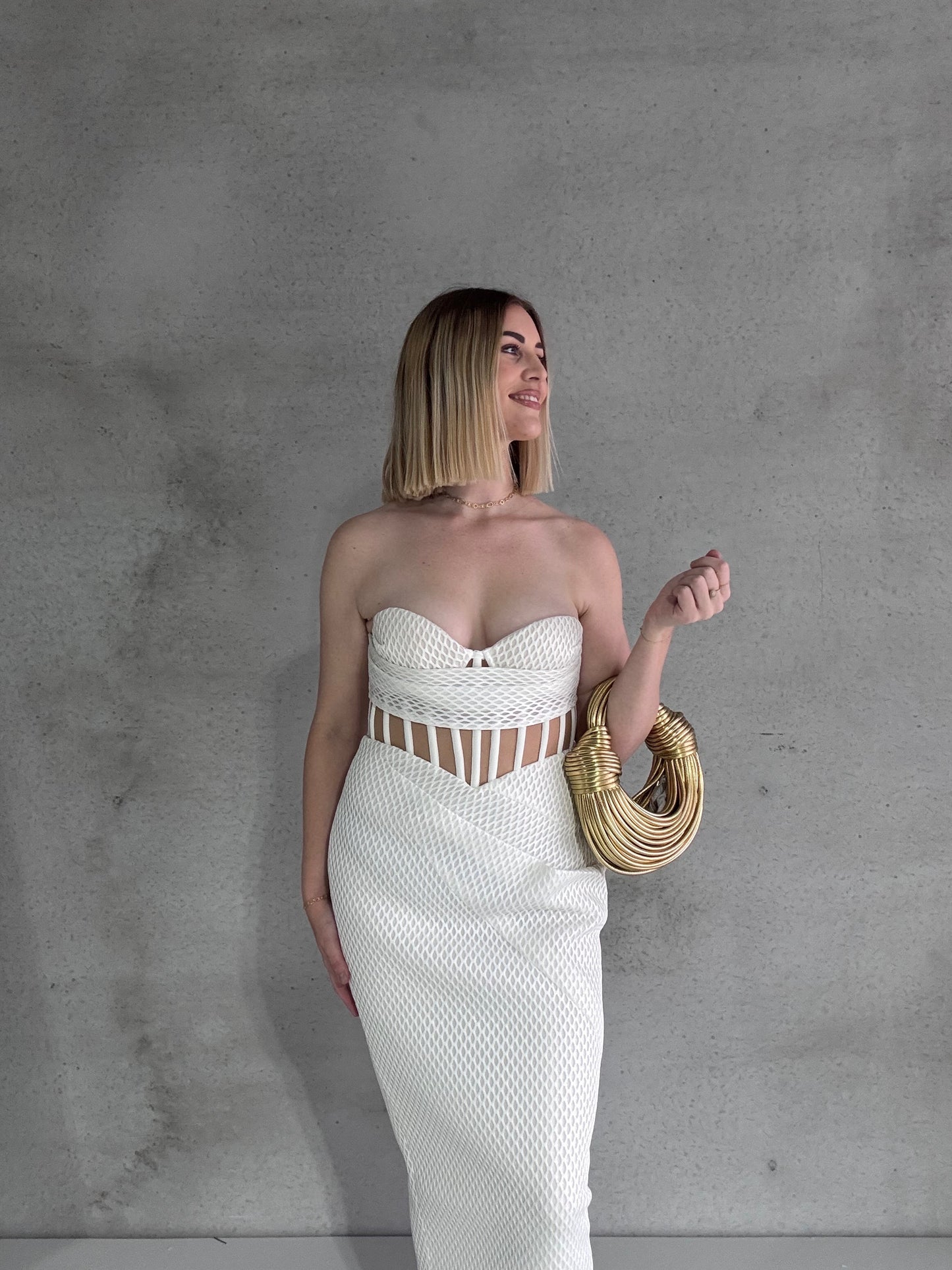 ELIYA THE LABEL - Zariah Midi Dress (AU 10/12)