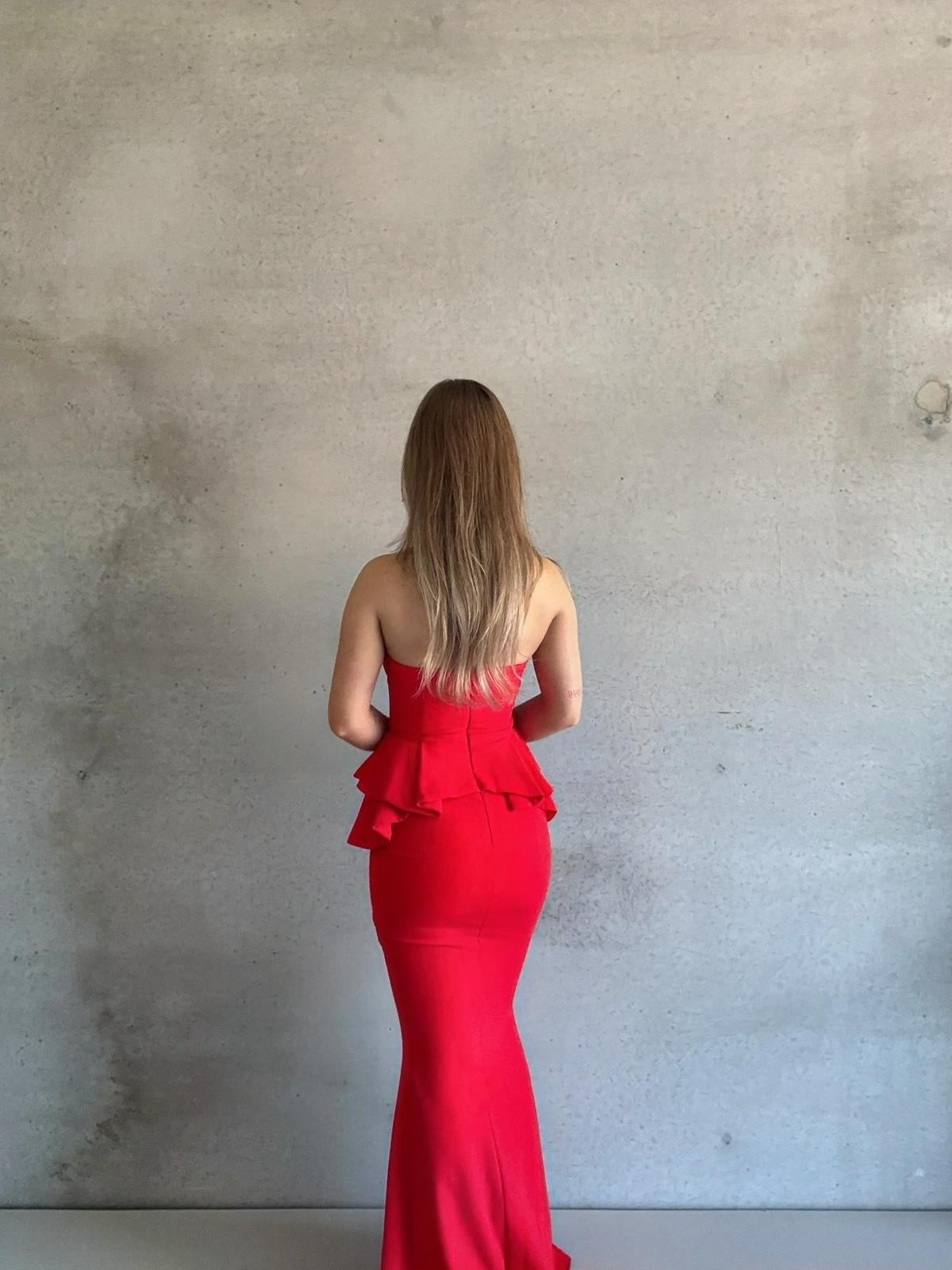 SHEIKE - Strapless Pendulum Maxi Dress (AU 8)
