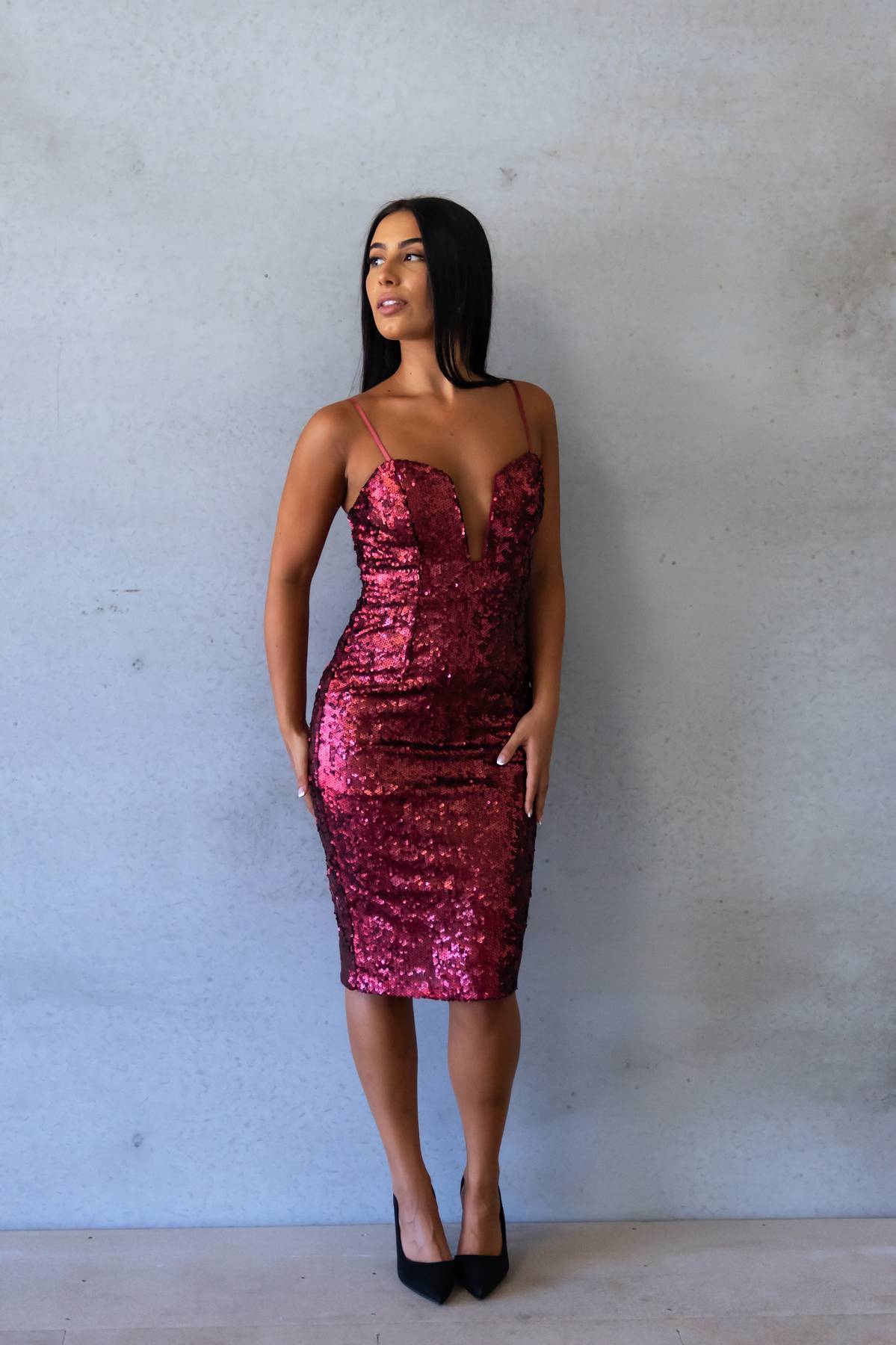 Sangria Sequin dress (S)