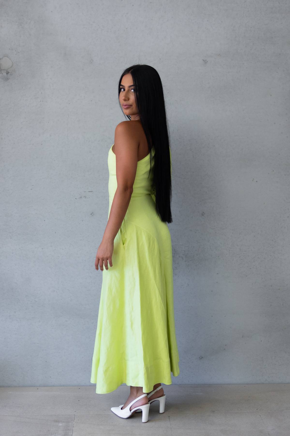 AJE - Bonjour Asymmetric one shoulder Midi (AU 6)