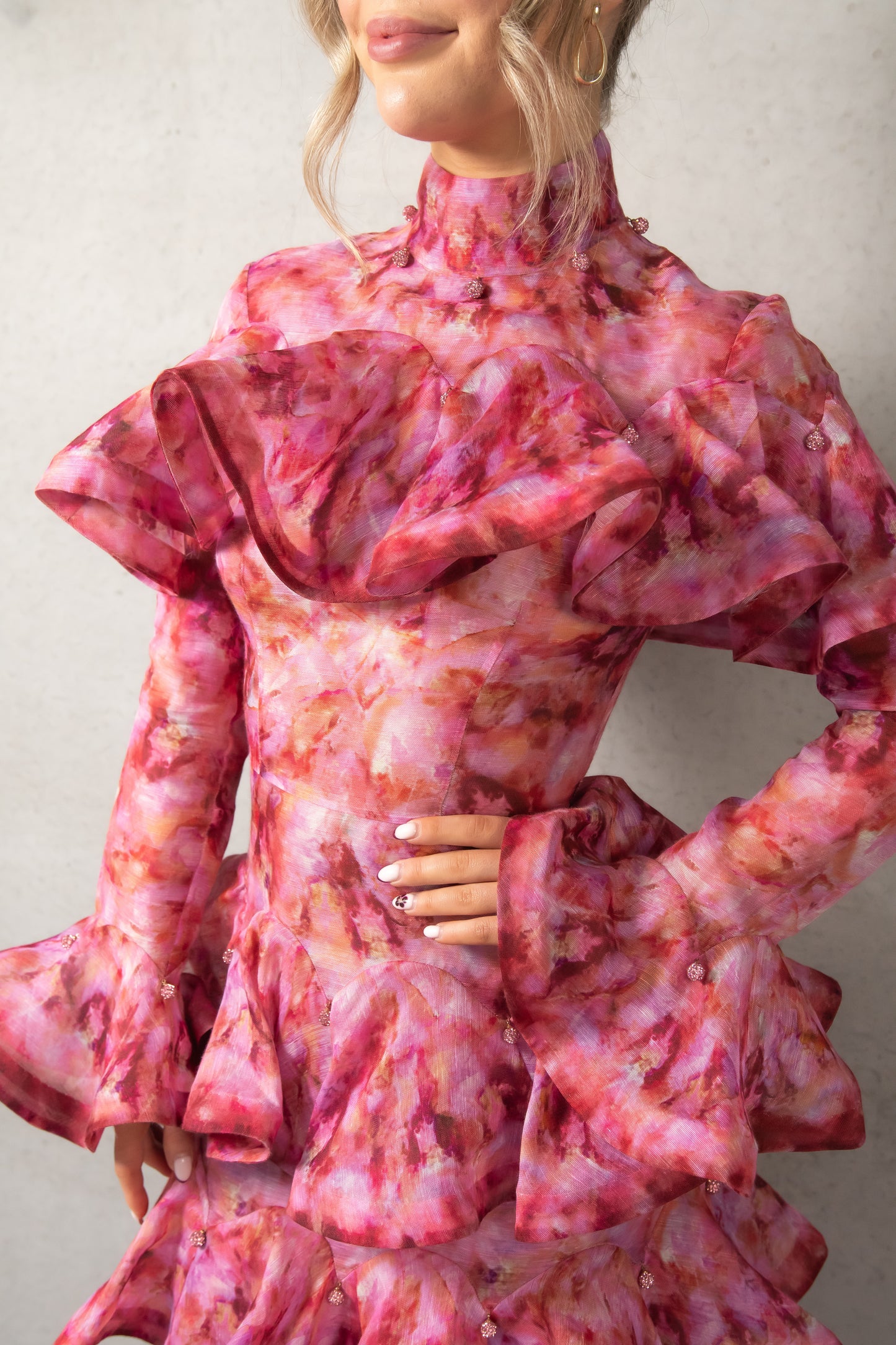 ZIMMERMANN - Kaleidoscope Hugh Neck Maxi Dress (AU 6/8)