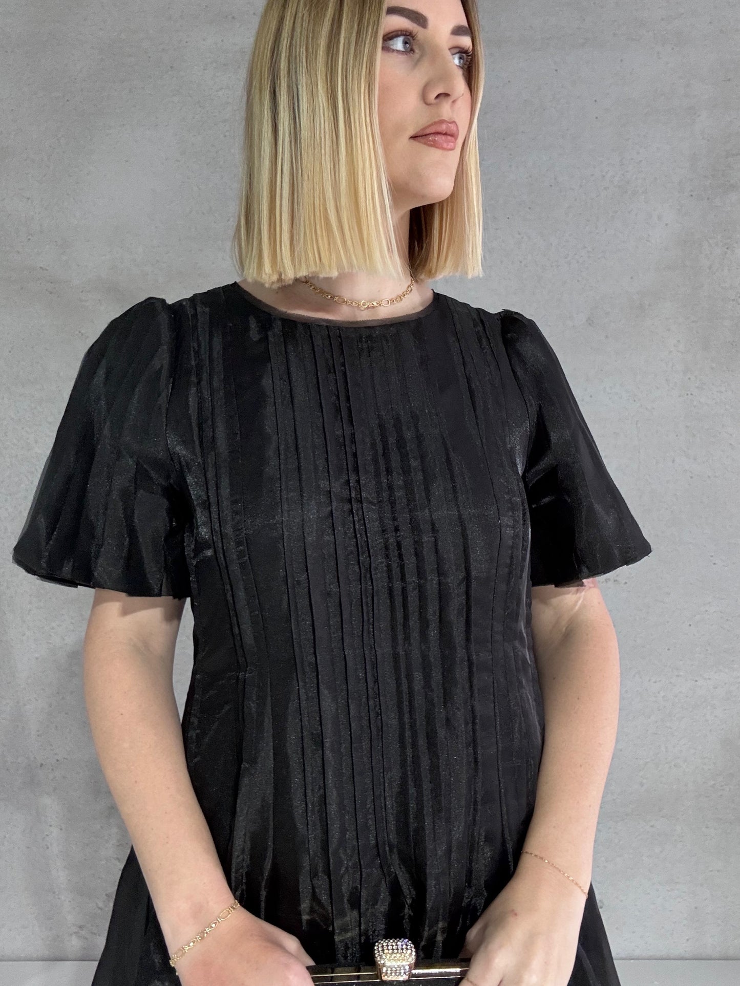 AJE - Nova Pleated Midi Dress (AU 14)