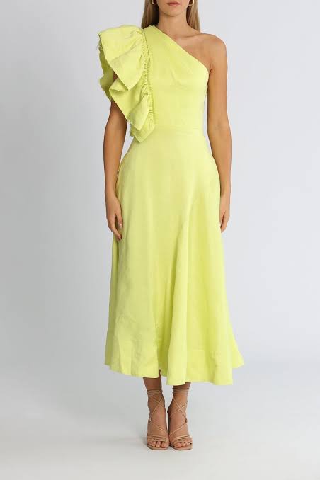 AJE - Bonjour Asymmetric one shoulder Midi (AU 6)