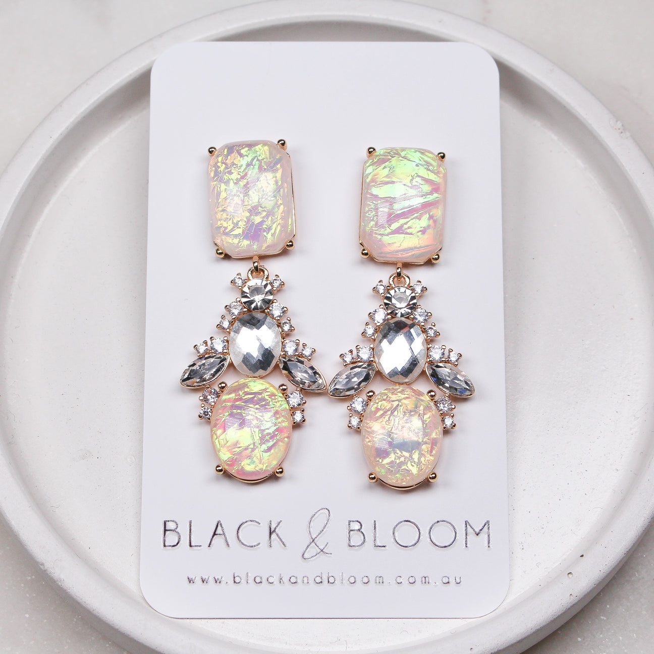 BLACK & BLOOM - Abigail Earrings - For Sale