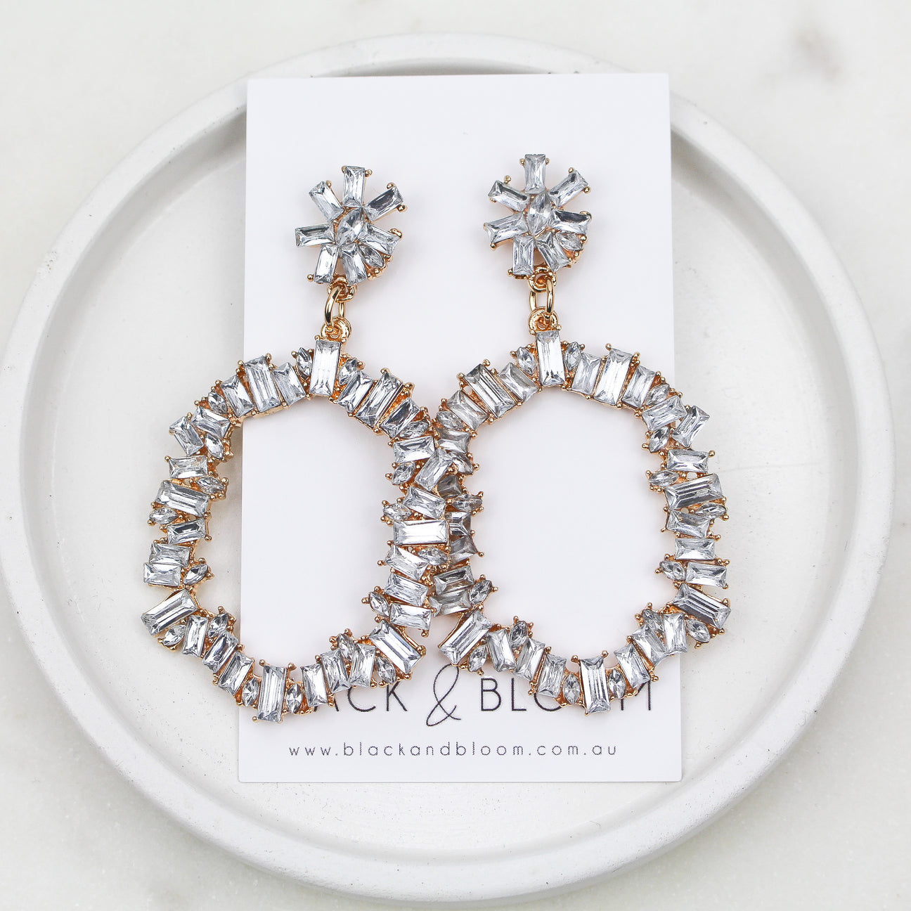 BLACK & BLOOM - Alex Earrings - For Sale