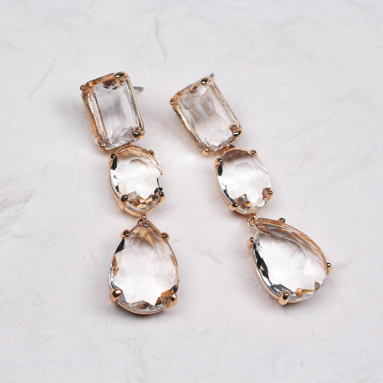 BLACK & BLOOM - Amalfi Earrings in Silver - For Sale