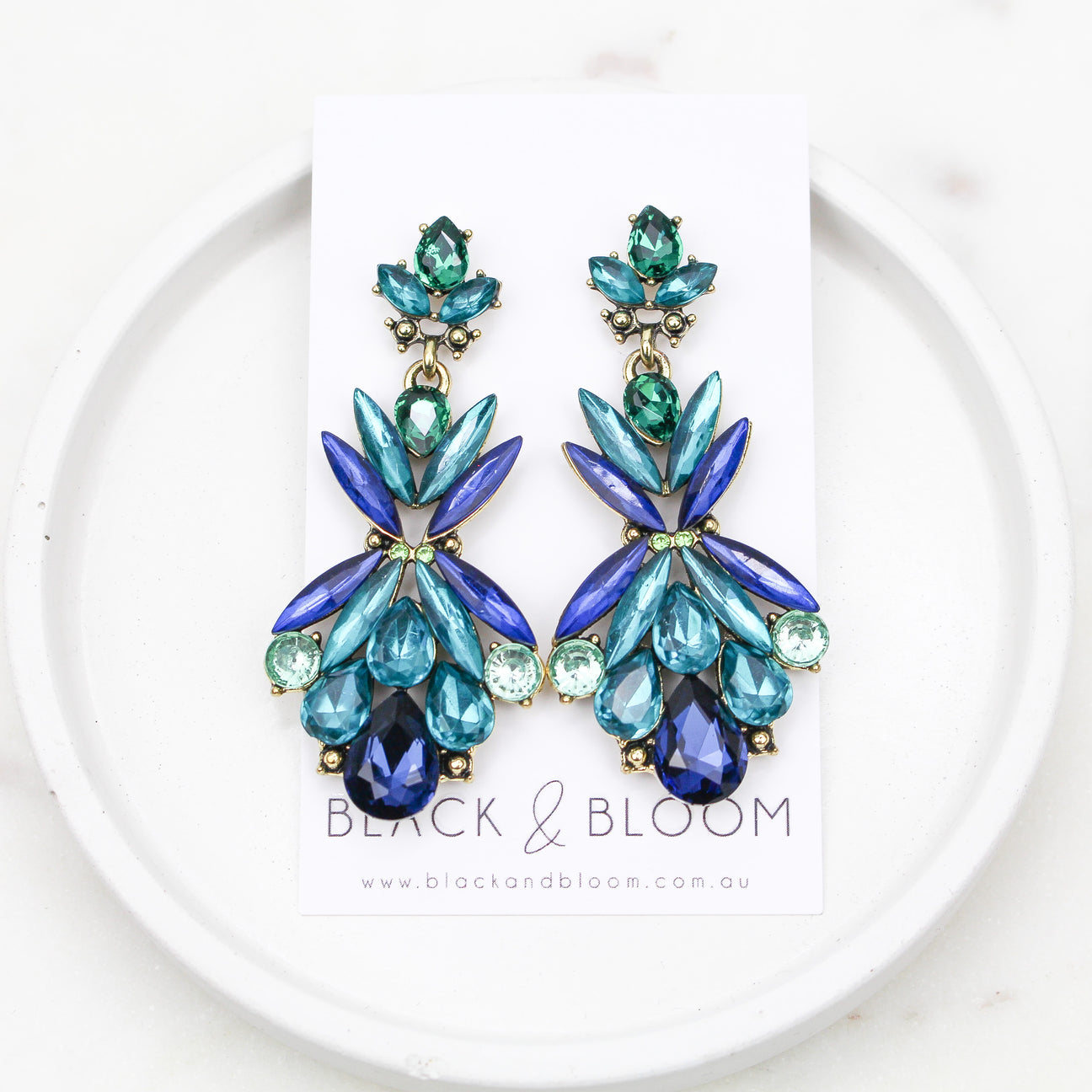 BLACK & BLOOM - Aria Earrings - For Sale
