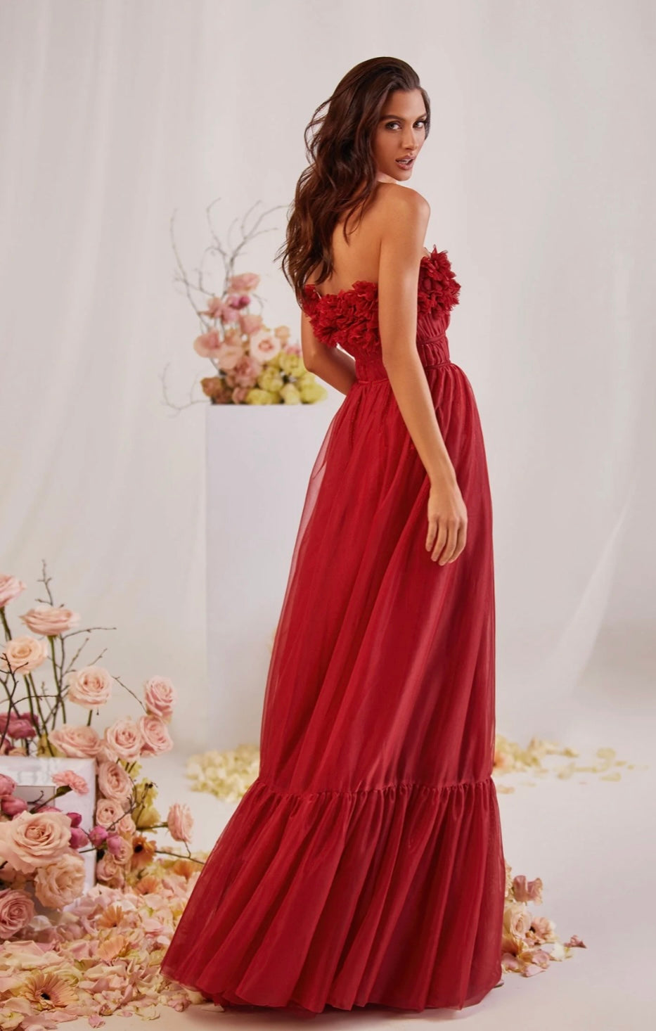 ALAMOUR THE LABEL - Leonie Dress in Red