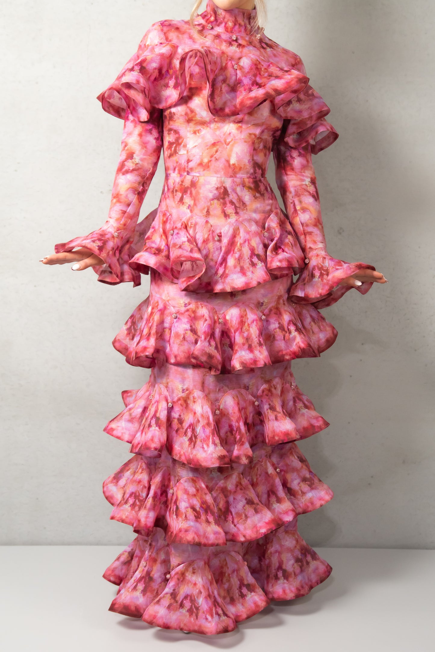 ZIMMERMANN - Kaleidoscope Hugh Neck Maxi Dress (AU 6/8)