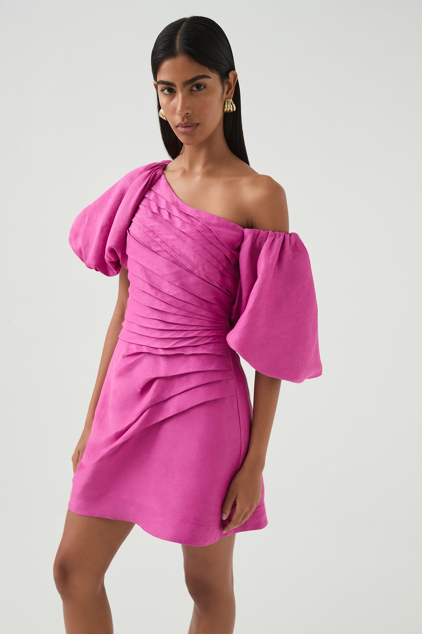 AJE - Cadence Ruched Mini Dress (AU 10)