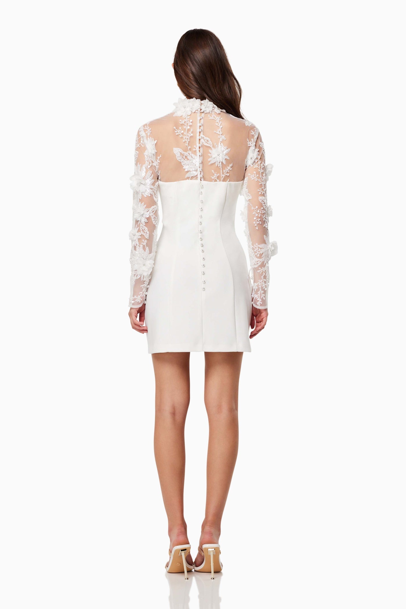 ELLIATT - Damaris 3D Beade Mesh Mini Dress