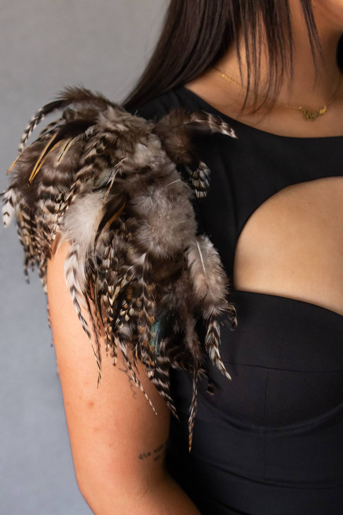 PASCUCCI - Mazzello Feather Dress (M)
