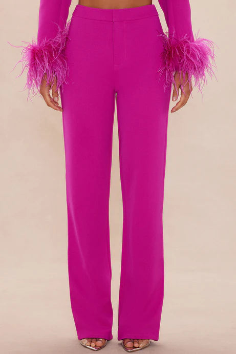 FASHION NOVA - Clarissa Feather Suit Set (M)