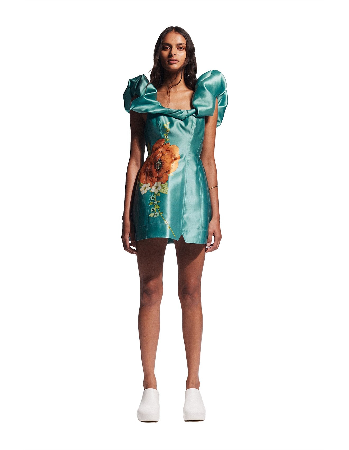ALEMAIS - Regent Jade Mini Dress (AU 8)