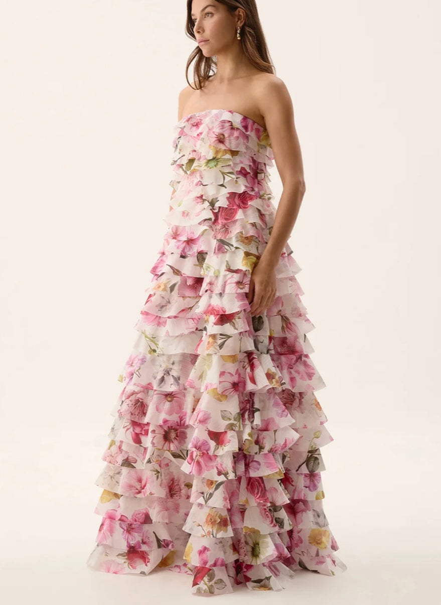AJE - Fleur Pleated Gown (Size 8)