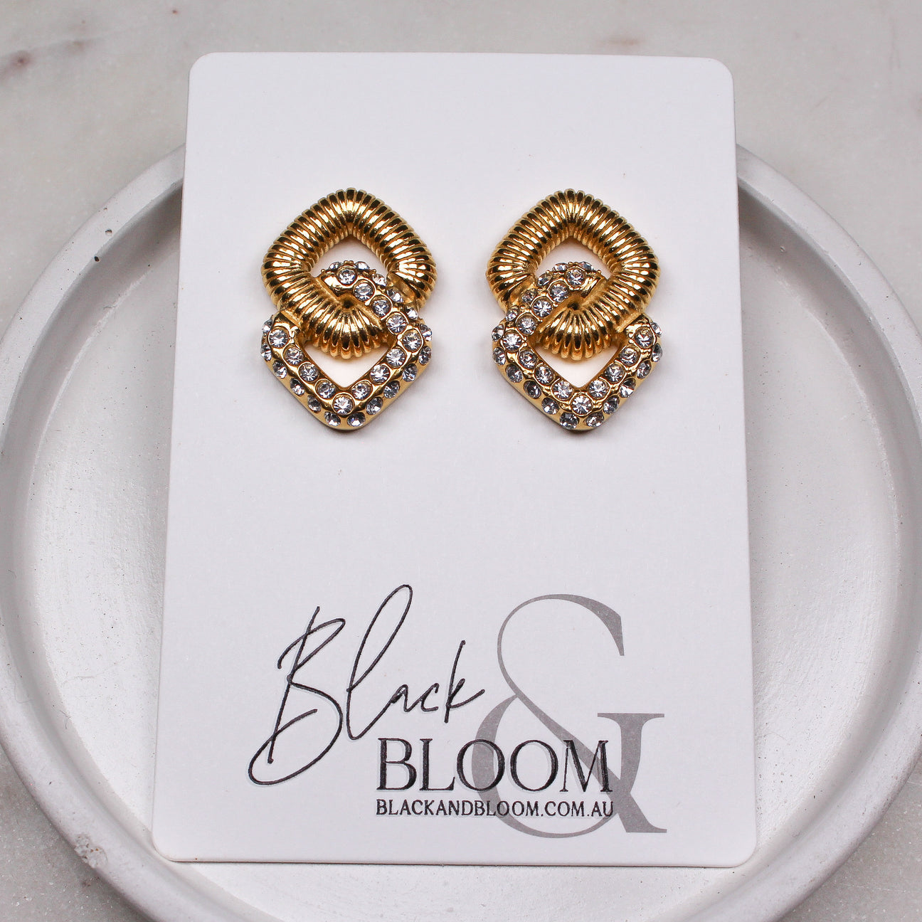 BLACK & BLOOM - Lune Earrings - For Sale
