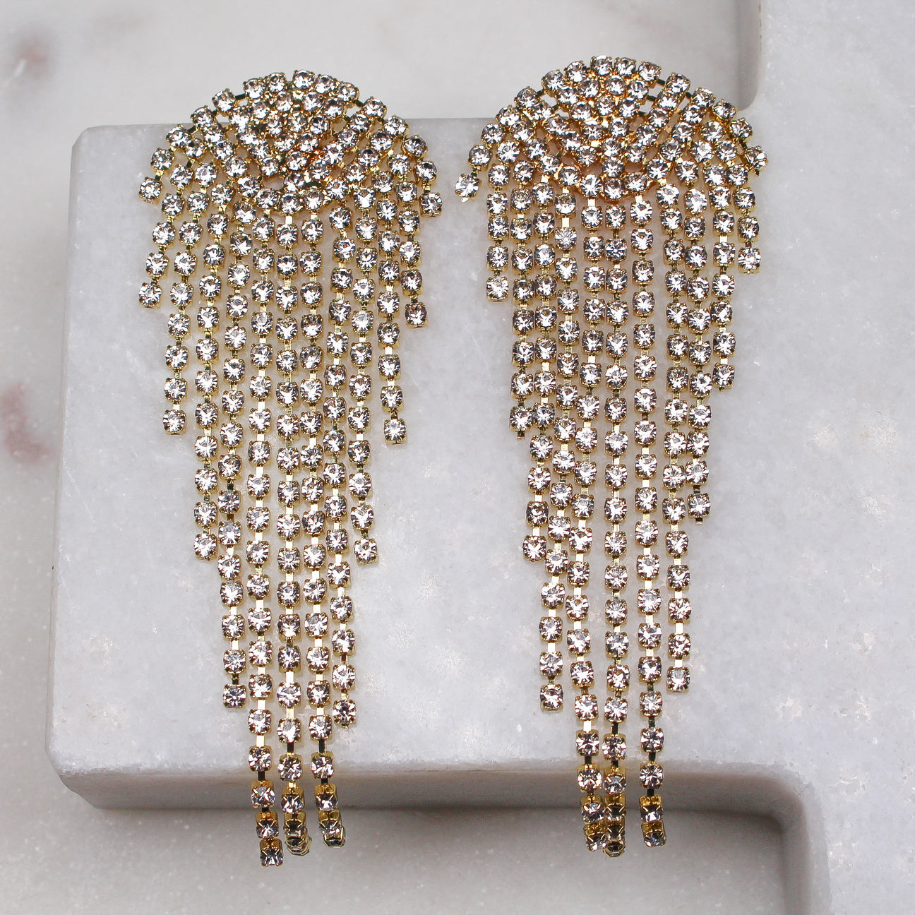 BLACK & BLOOM - Rita Earrings in Gold - For Sale