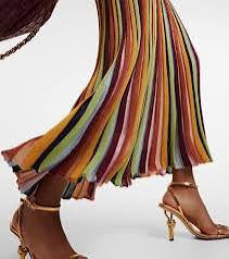 ZIMMERMANN - Alight Stripe Midi Dress (AU 10/12)