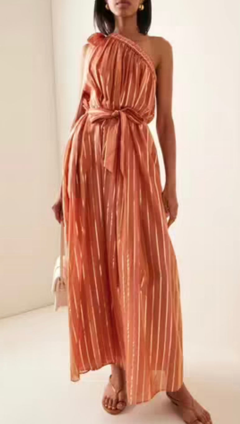 ZIMMERMANN -Junie Asymmetric Midi Dress (AU 12)