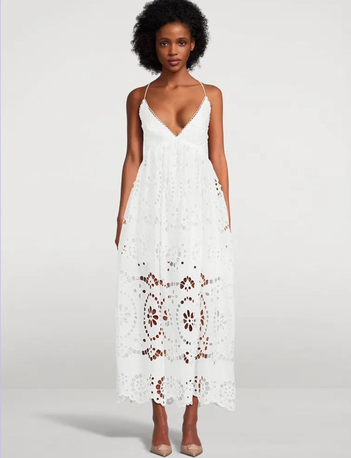 ZIMMERMANN - Lexi Embroidered Slip Dress (0)