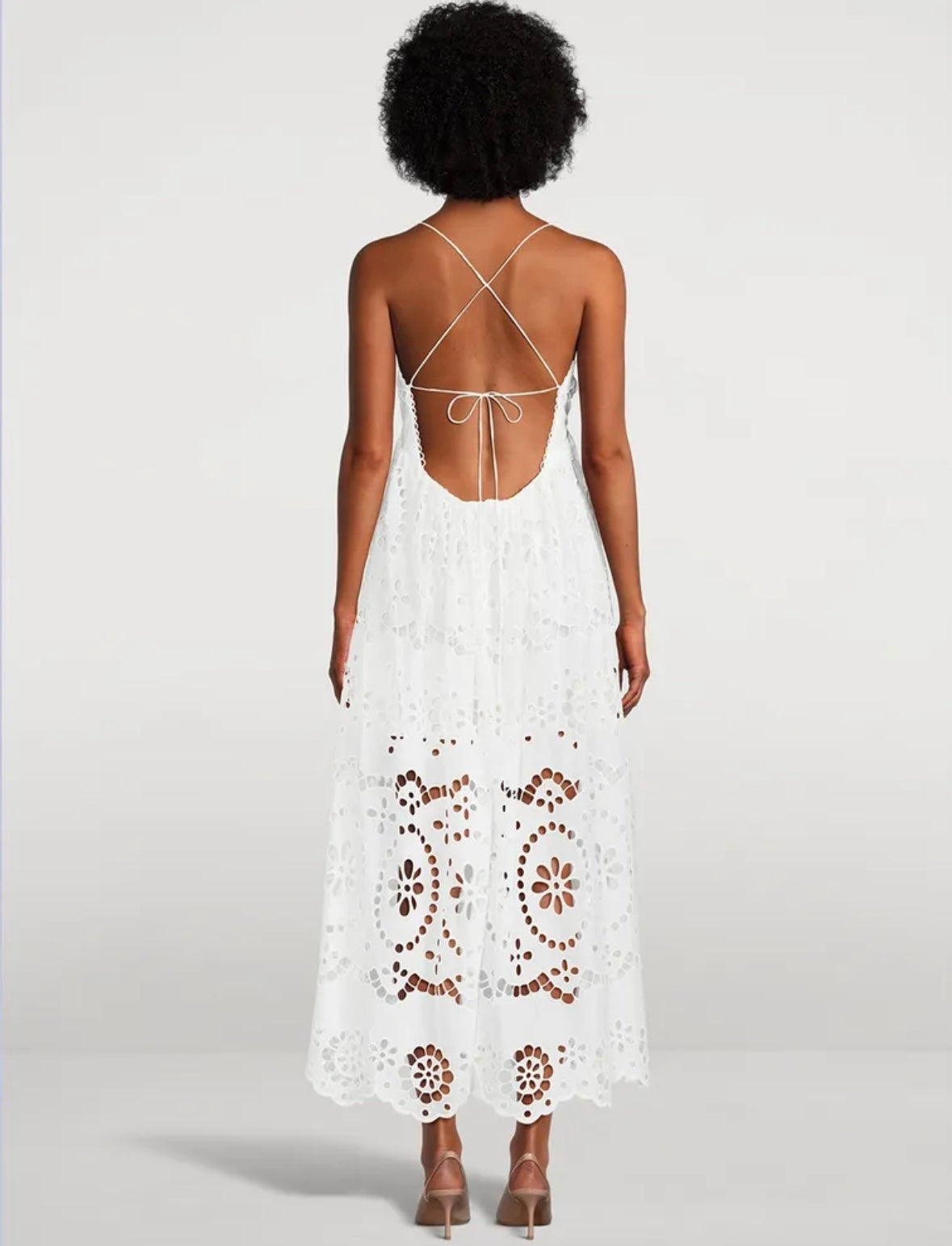 ZIMMERMANN - Lexi Embroidered Slip Dress (0)