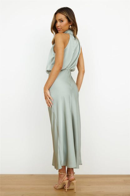 HELLO MOLLY - Switch Over Satin Maxi Dress (AU 10)