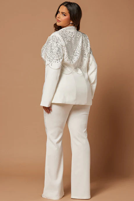 Juliette Embellished Blazer Suit Set