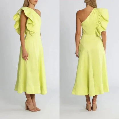 AJE - Bonjour Asymmetric one shoulder Midi (AU 6)