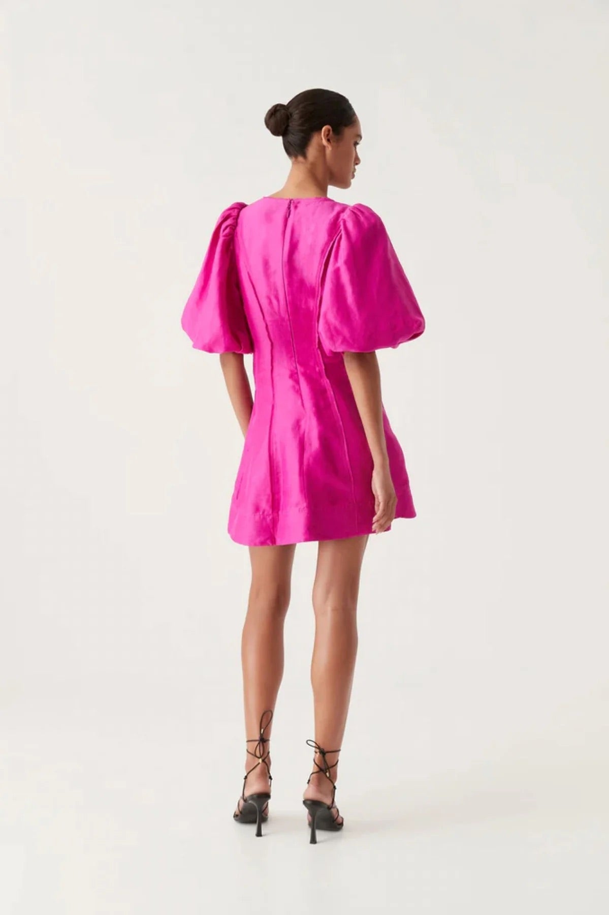 AJE - Dusk Puff Sleeve Mini Dress (AU 8)