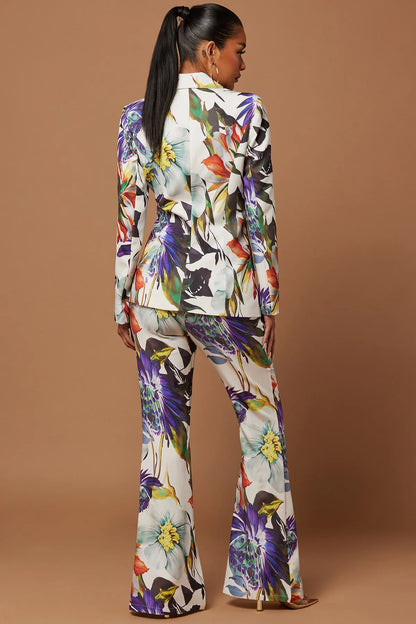 Liliana Floral Blazer Suit Set