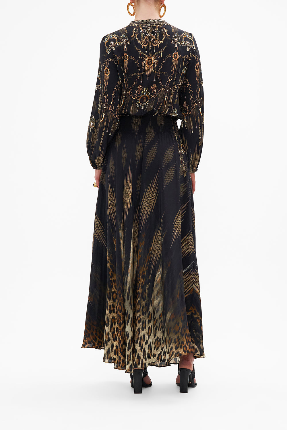 CAMILLA - Shirred Relaxed for Maxi Dress (S - AU 10)
