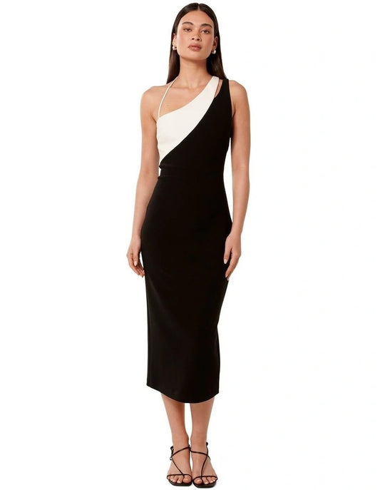 FOREVER NEW - Toni Colour Block Midi Dress (AU 14)