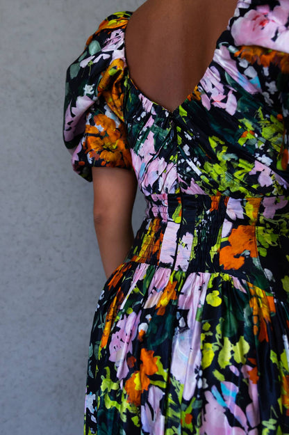 AJE - Gabrielle Plunge Midi Dress (AU 6)