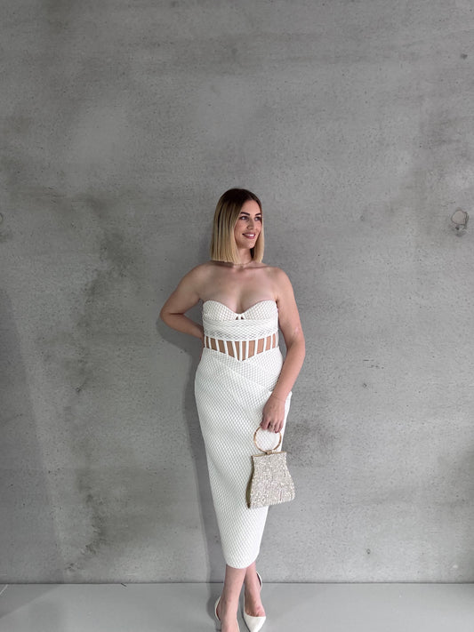ELIYA THE LABEL - Zariah Midi Dress (AU 10/12)