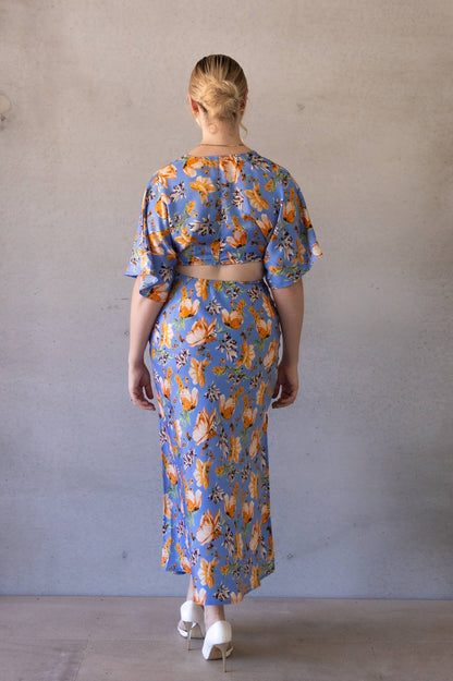 FOR SALE - HERE COMES THE SUN - Floral Midi dress (AU 10)