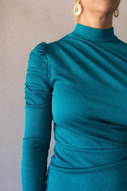 NAKED ART - Teal Midi Dress (AU 8)
