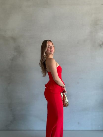 SHEIKE - Strapless Pendulum Maxi Dress (AU 8)