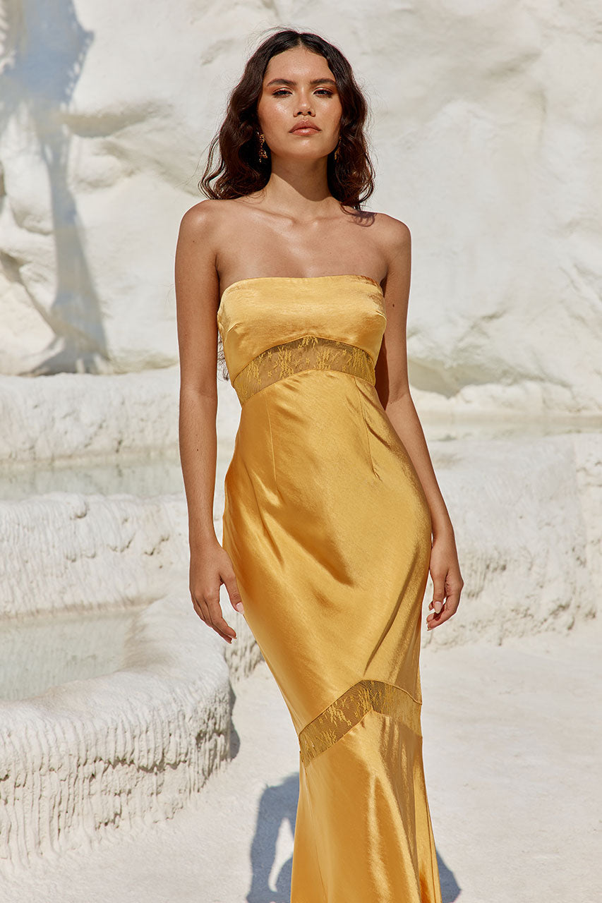 RUNAWAY THE LABEL - Melrose Maxi Dress (M)