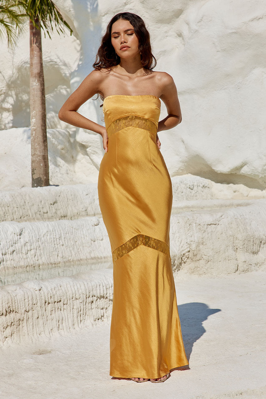 RUNAWAY THE LABEL - Melrose Maxi Dress (M)