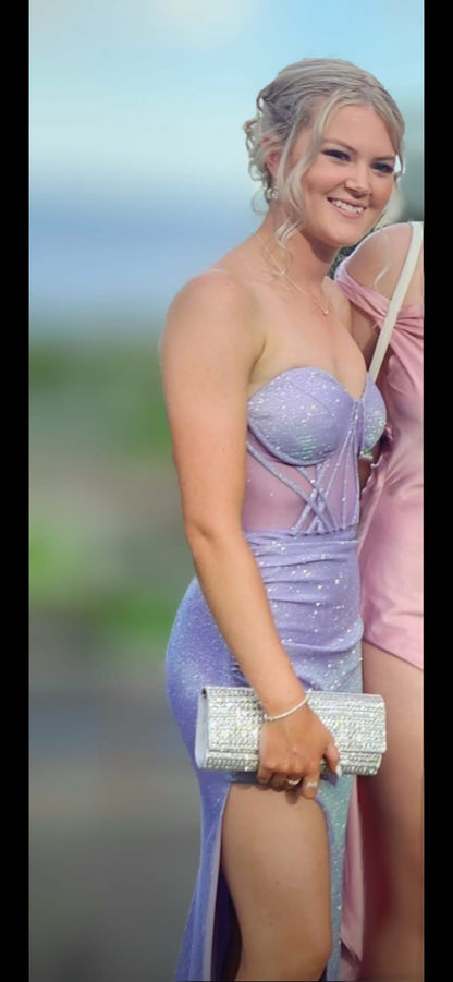 NICOLETTA - Purple maxi dress (AU 6/8)