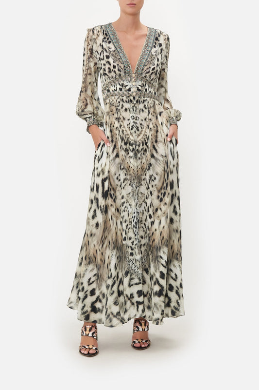CAMILLA - Button Dress with Shaped Waistband (S - AU 10)