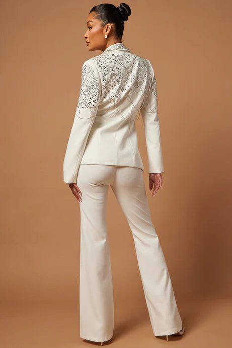 Juliette Embellished Blazer Suit Set