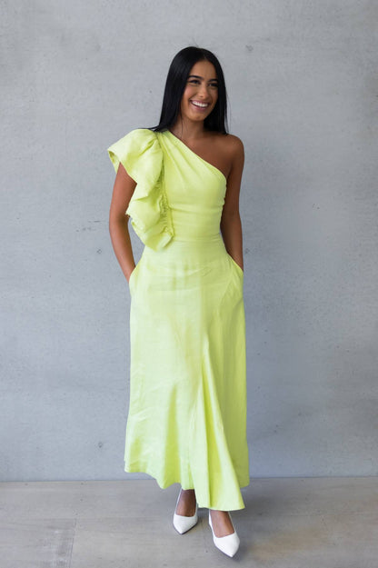 AJE - Bonjour Asymmetric one shoulder Midi (AU 6)