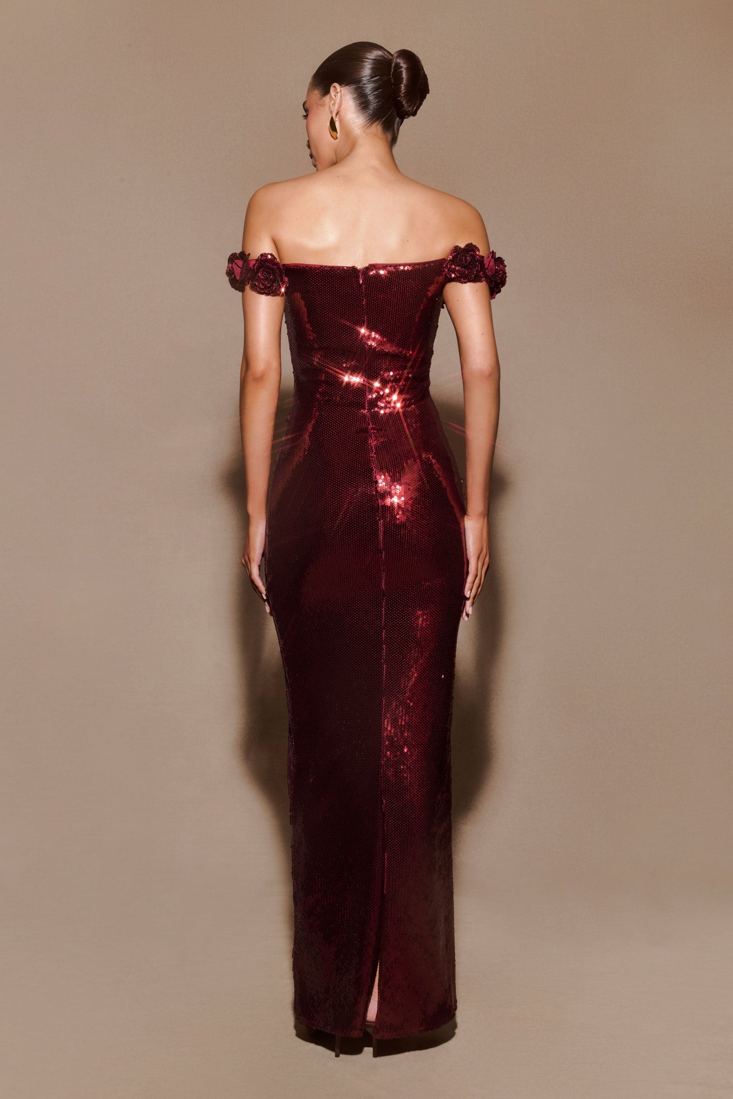 MESHKI - Carrie Sequin Maxi Dress (AU 10)