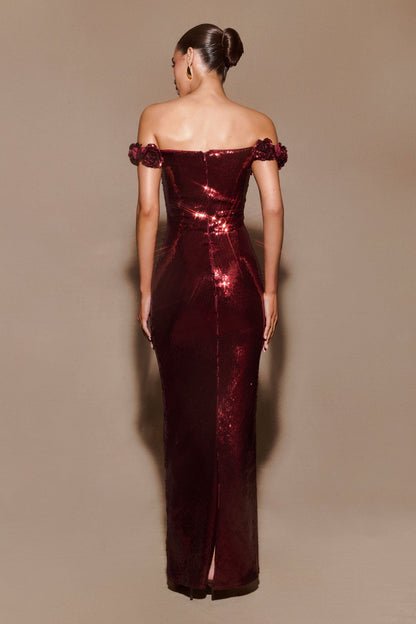 MESHKI - Carrie Sequin Maxi Dress (AU 10)